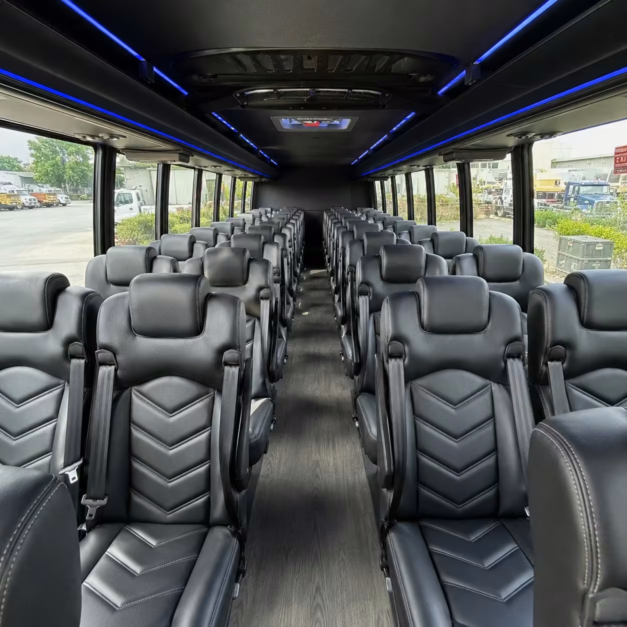 15 35 passenger minibus interior
