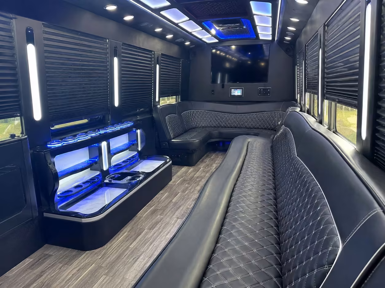 philadelphia party bus interior